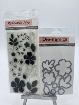 MFT Die-Namics Stanz & Stempel Set - Flashy Florals